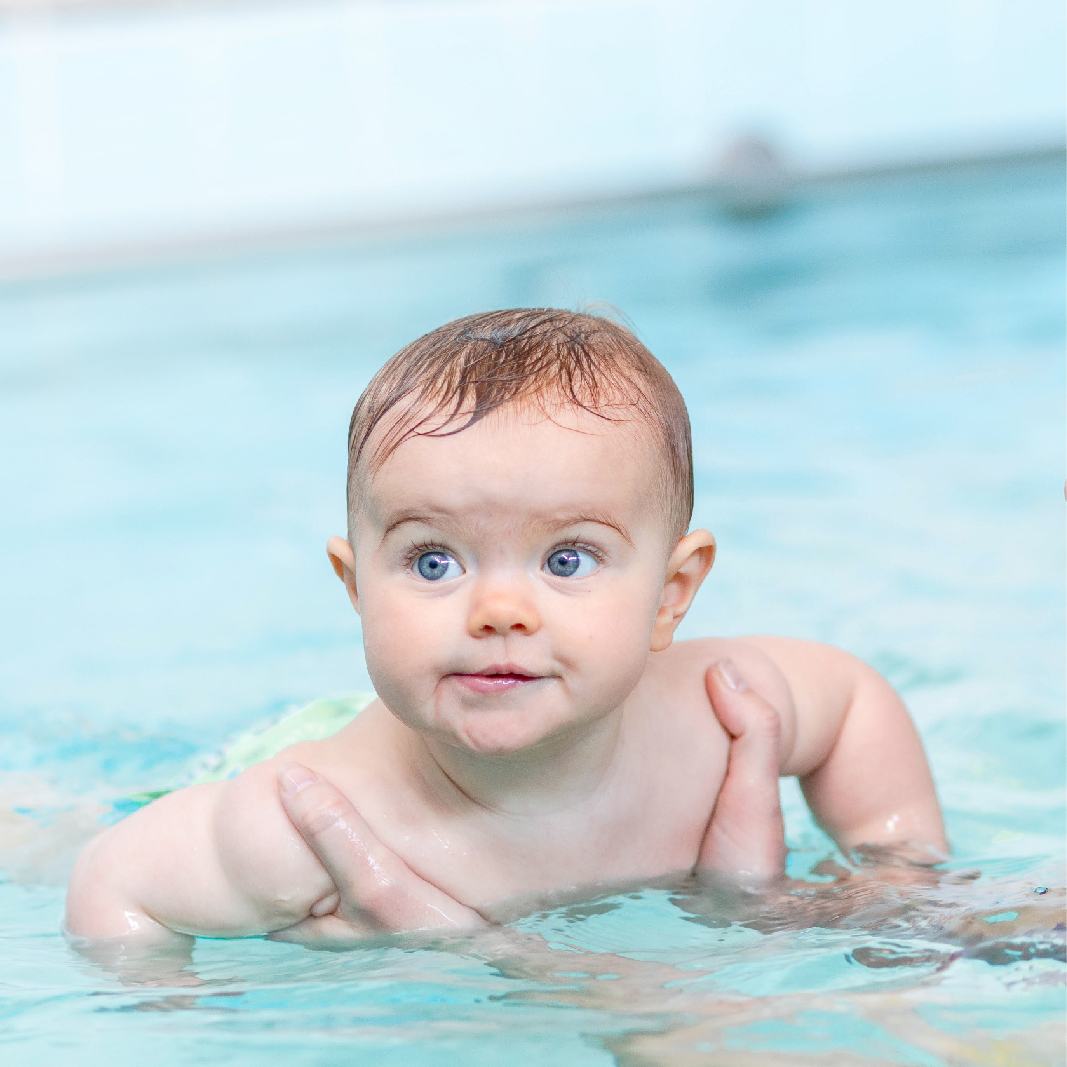 Baby swimming